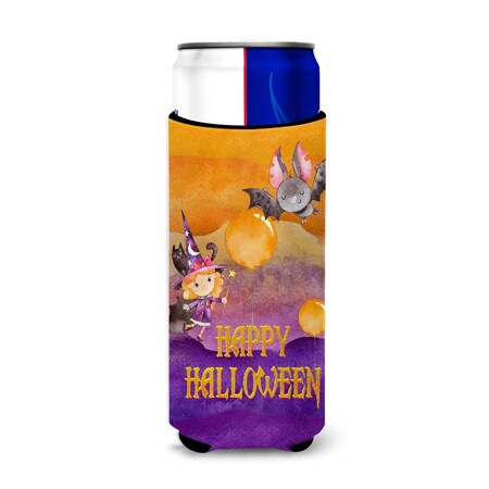 Carolines Treasures Halloween Little Witch & Bat Michelob Ultra Hugger for Slim Cans BB7458MUK